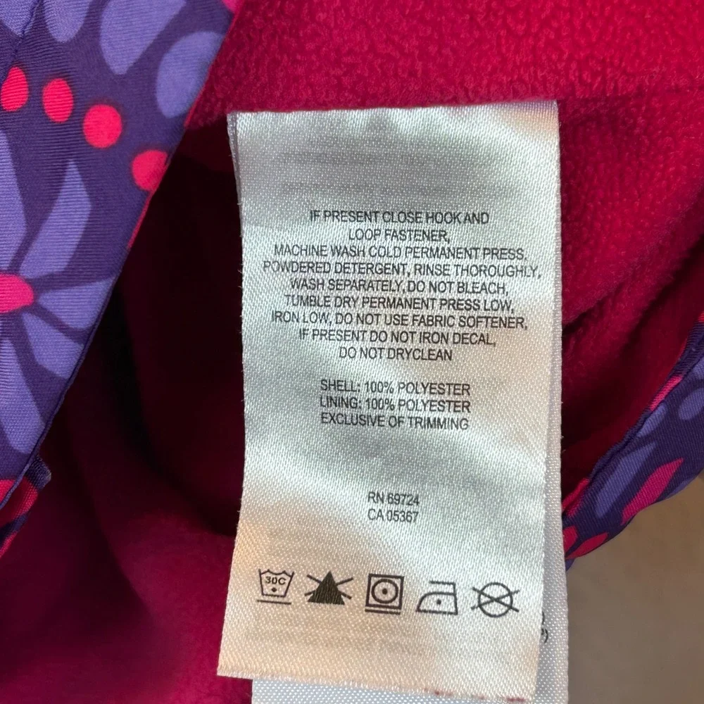 Columbia Sportswear Unisex Large Purple Pink Medallion Omni-Tech Hooded Jacket